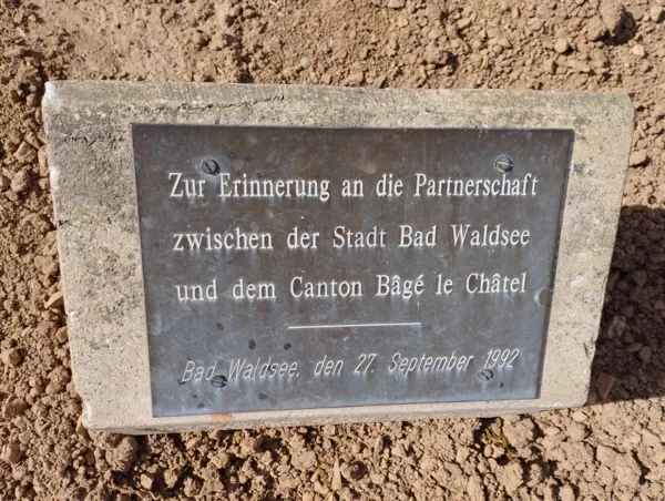 Plaque collège Bad Waldsee 2024